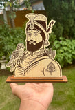 Sikh Wooden Stand Baba Deep Singh Ji Sikh Gurus Home Decor Display Khalsa UU6