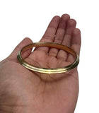 Sikh Brass Kara Stunning Gold Look Traditional Punjabi Kada Singh Karha T24R New lines design unisex