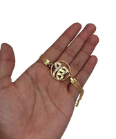 Ik Onkar Bracelet Sikh Gold Plated Religious Jewelry Gift Singh Kaur Kada i28
