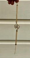 Ik Onkar Bracelet Sikh Gold Plated Religious Jewelry Gift Singh Kaur Kada i28