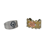 Sikh Warrior Kara Ik Onkar Khanda Bracelet Bangle Taksali Nihang Khalsa Kada i29