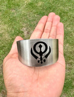 Sikh Warrior Kara Ik Onkar Khanda Bracelet Bangle Taksali Nihang Khalsa Kada i29