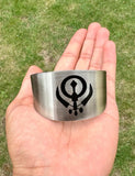 Sikh Warrior Kara Ik Onkar Khanda Bracelet Bangle Taksali Nihang Khalsa Kada i29