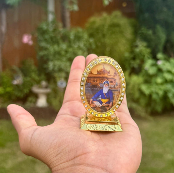 Sikh Car Stand Baba Deep Singh Golden Temple Baba Nanak Home Vehicle Decor RRRA