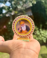 Sikh Car Stand Baba Deep Singh Golden Temple Baba Nanak Home Vehicle Decor RRRD