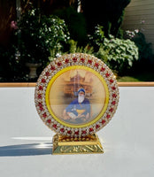 Sikh Car Stand Baba Deep Singh Golden Temple Baba Nanak Home Vehicle Decor RRRD