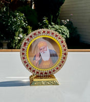 Sikh Car Stand Baba Deep Singh Golden Temple Baba Nanak Home Vehicle Decor RRRD