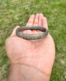 Sikh kara sarbloh floral engraved bangle singh kaur khalsa pure iron kada V32R