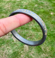 Sikh kara sarbloh floral engraved bangle singh kaur khalsa pure iron kada V32R