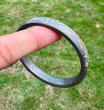 Sikh kara sarbloh floral engraved bangle singh kaur khalsa pure iron kada V32R