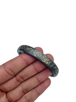 Sikh kara sarbloh floral engraved bangle singh kaur khalsa pure iron kada V32R