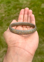 Sikh kara sarbloh floral engraved bangle singh kaur khalsa pure iron kada V31R