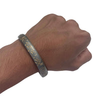 Sikh kara sarbloh floral engraved bangle singh kaur khalsa pure iron kada V31R