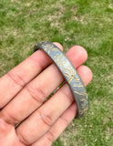 Sikh kara sarbloh floral engraved bangle singh kaur khalsa pure iron kada V31R