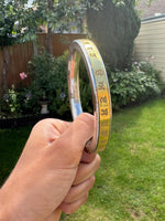 Punjabi Gurmukhi Kara Stainless Steel Brass smooth Sikh Flat kada Bangle B32 New
