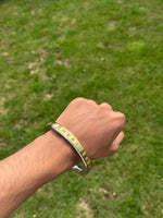 Punjabi Gurmukhi Kara Stainless Steel Brass smooth Sikh Flat kada Bangle B32 New
