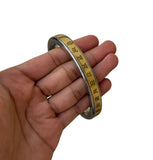 Punjabi Gurmukhi Kara Stainless Steel Brass smooth Sikh Flat kada Bangle B32 New