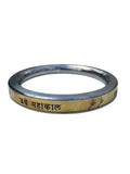 Hindu Steel Brass Kara Jai Mahakaal Mantra Engraved Smooth Flat Kada Bangle B36