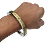 Mool Mantar Kara Smooth Flat Stainless Steel Brass Flat Singh Kaur Kada Sikh B33