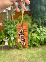Sikh Car Hanger Wooden Rabb Sukh Rakhe Car Rearmirror Pendant Singh Punjabi RRRG