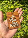 Sikh Car Hanger Wooden Rabb Sukh Rakhe Car Rearmirror Pendant Singh Punjabi RRRG