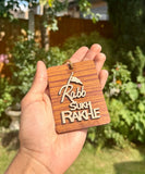 Sikh Car Hanger Wooden Rabb Sukh Rakhe Car Rearmirror Pendant Singh Punjabi RRRG