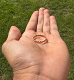 Shani Iron chala Nazar Shield Twist Ring Non Adjustable Evil Eye Pure Protection