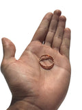 Shani Iron chala Nazar Shield Twist Ring Non Adjustable Evil Eye Pure Protection