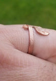 Sadhguru Copper Snake Ring Handmade Cobra Fashion Adjustable Boho Hindu Ring i51
