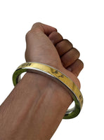 Hindu Steel Brass Kara Har Har Mahadev Mantra Engraved Religious Kada Bangle B35