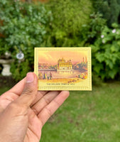 Sikh Golden Temple 1833 Portrait Fridge Magnet Singh Souvenir Darbar Sahib OFK1 New Spiritual Amritsar Harmandir Swarn Mandir Sikhism Punjab