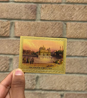 Sikh Golden Temple 1833 Portrait Fridge Magnet Singh Souvenir Darbar Sahib OFK1 New Spiritual Amritsar Harmandir Swarn Mandir Sikhism Punjab