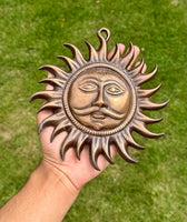 Surya God Hanger Metal Hindu Sungod Decor Art Indian Home Sculpture Hanging TTT6