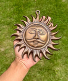 Surya God Hanger Metal Hindu Sungod Decor Art Indian Home Sculpture Hanging TTT6