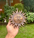 Surya God Hanger Metal Hindu Sungod Decor Art Indian Home Sculpture Hanging TTT6