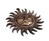 Surya God Hanger Metal Hindu Sungod Decor Art Indian Home Sculpture Hanging TTT6