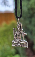 Gold or Silver colour Shivji Shiv Pendant Stainless Steel Hindu black dori Q35