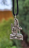 Gold or Silver colour Shivji Shiv Pendant Stainless Steel Hindu black dori Q35