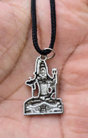 Gold or Silver colour Shivji Shiv Pendant Stainless Steel Hindu black dori Q35