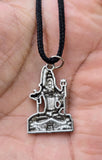 Gold or Silver colour Shivji Shiv Pendant Stainless Steel Hindu black dori Q35