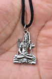Gold or Silver colour Shivji Shiv Pendant Stainless Steel Hindu black dori Q35