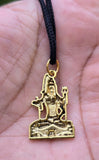 Gold or Silver colour Shivji Shiv Pendant Stainless Steel Hindu black dori Q35