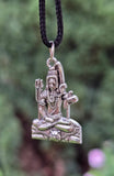 Gold or Silver colour Shivji Shiv Pendant Stainless Steel Hindu black dori Q35