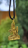 Gold or Silver colour Shivji Shiv Pendant Stainless Steel Hindu black dori Q35