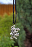 Hanuman Ji Pendant Stainless Steel Bajrang Bali Nazar Protection Q33H UK Small Gold or Silver colour Black Dori