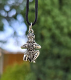 Hanuman Ji Ram Pendant Gold or Silver colour Stainless Steel Hindu black dori Q3