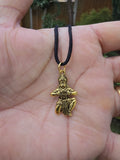 Hanuman Ji Ram Pendant Gold or Silver colour Stainless Steel Hindu black dori Q3