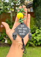 Hindu Nazar Battu Nimbu Mirchi Suraksha Safety Evil Eye Protection Shield TTT8