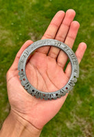 Sarbloh Chakri Kara Sri Akaal Ji Sahai Tooth Kada Sikh Nihang Singh Bangle i40