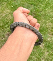 Sarbloh Chakri Kara Sri Akaal Ji Sahai Tooth Kada Sikh Nihang Singh Bangle i40